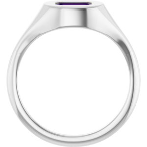 Solitaire Signet Ring