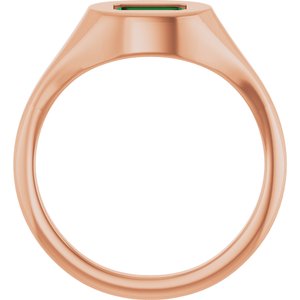 Solitaire Signet Ring