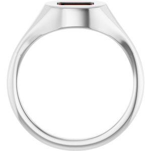 Solitaire Signet Ring