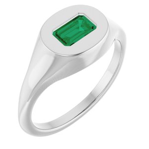 Solitaire Signet Ring