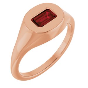 Solitaire Signet Ring