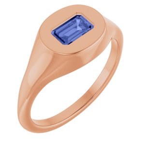 Solitaire Signet Ring