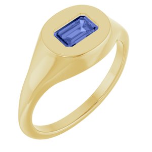 Solitaire Signet Ring