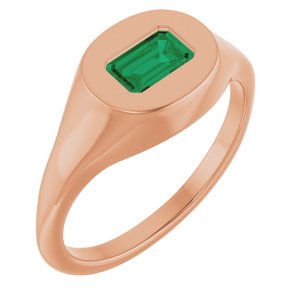 Solitaire Signet Ring