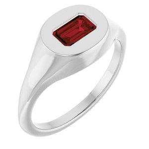 Solitaire Signet Ring