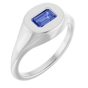 Solitaire Signet Ring
