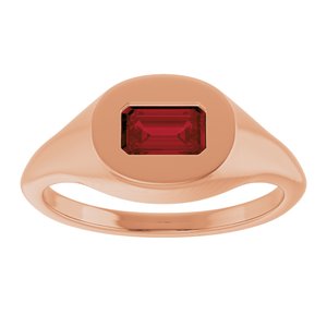 Solitaire Signet Ring