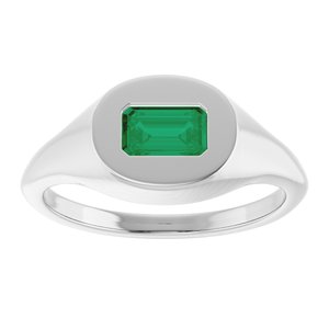 Solitaire Signet Ring