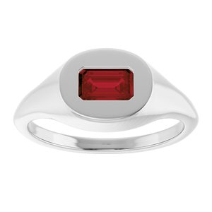 Solitaire Signet Ring