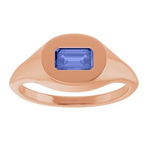 Solitaire Signet Ring