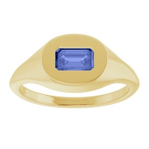 Solitaire Signet Ring