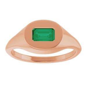 Solitaire Signet Ring