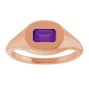 Solitaire Signet Ring