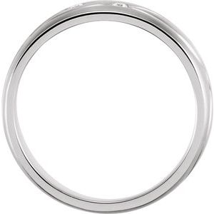 1/5 CTW Natural Diamond Grooved Band