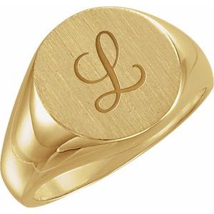 Round Signet Ring (Style 9130)