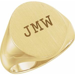 Oval Signet Ring (Style 9600)