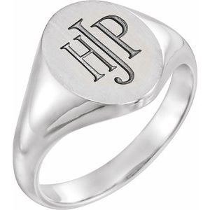 Oval Signet Ring (Style 5543)