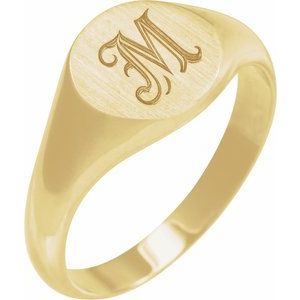 Round Signet Ring (Style 57836)