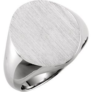 Oval Signet Ring (Style 9320)