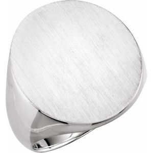 Oval Signet Ring (Style 9320)