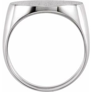 Oval Signet Ring (Style 9320)