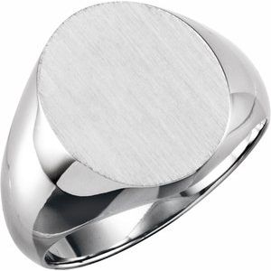Oval Signet Ring (Style 9320)