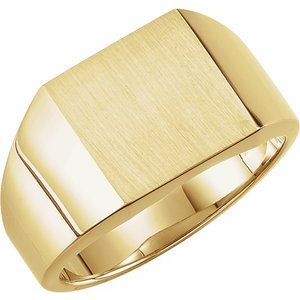 Square Signet Ring (Style 9591)