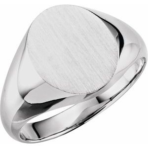Oval Signet Ring (Style 9320)