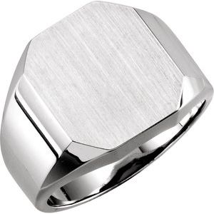 Octagon Signet Ring (Style 9128)