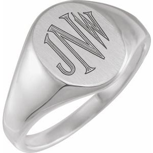 Oval Signet Ring (Style 9463)