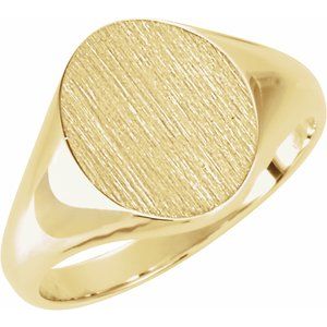 Oval Signet Ring (Style 5543)