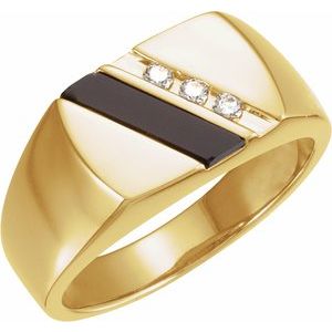 Accented Signet Ring