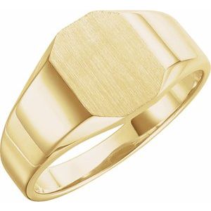 Octagon Signet Ring (Style 5760)