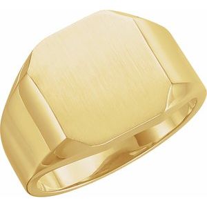 Octagon Signet Ring (Style 5760)