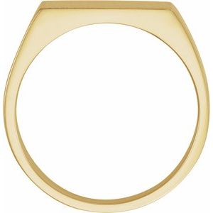 Rectangle Signet Ring (Style 9468)