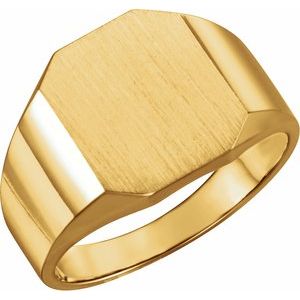 Octagon Signet Ring