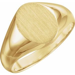 Oval Signet Ring (Style 5543)