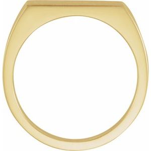 Rectangle Signet Ring (Style 9468)