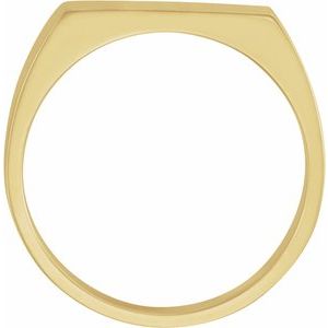 Rectangle Signet Ring (Style 9468)