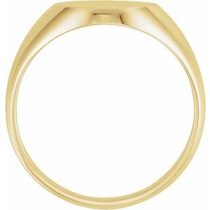 Oval Signet Ring (Style 9600)