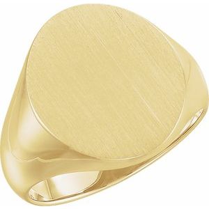 Oval Signet Ring (Style 9600)