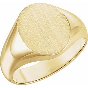 Oval Signet Ring (Style 5543)