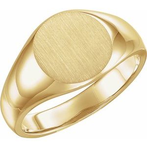 Round Signet Ring