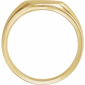 Round Signet Ring