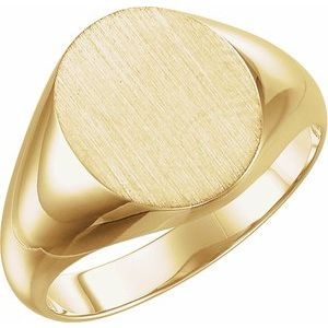 Oval Signet Ring (Style 9320)