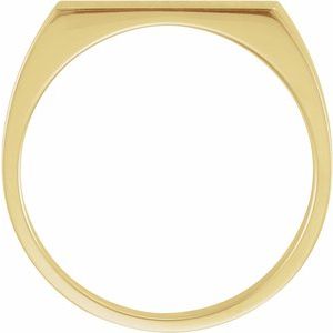 Rectangle Signet Ring (Style 9468)
