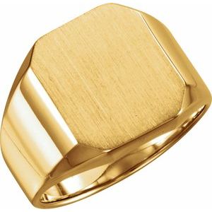 Octagon Signet Ring