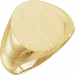 Oval Signet Ring (Style 9600)