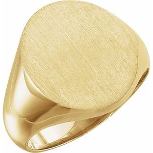 Oval Signet Ring (Style 9320)