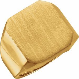 Octagon Signet Ring